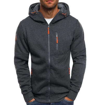Elegant Men's Fleece Jacket Modern Sporty
