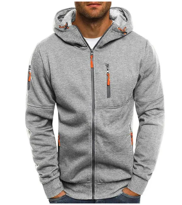 Elegant Men's Fleece Jacket Modern Sporty