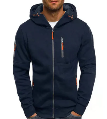 Elegant Men's Fleece Jacket Modern Sporty