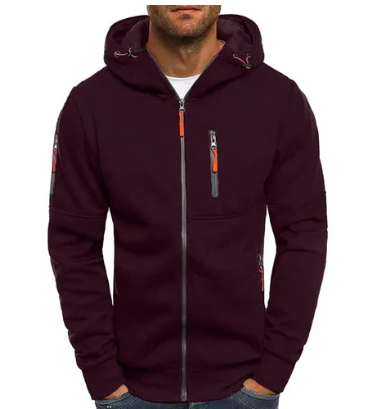 Elegant Men's Fleece Jacket Modern Sporty
