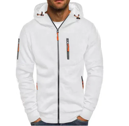Elegant Men's Fleece Jacket Modern Sporty