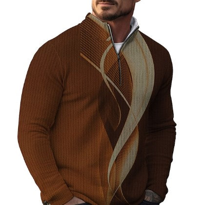 Casual Men's Sweater with Cool Prints