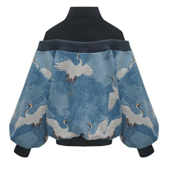 Women's Modern Puff-Sleeve Sweatshirt