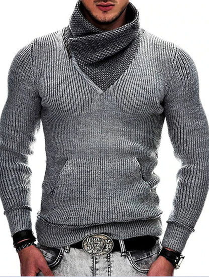Fashionable Men's Knitted Sweater Harajuku Style