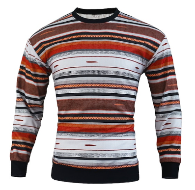 Men's Ribbed Crew Neck Sweater