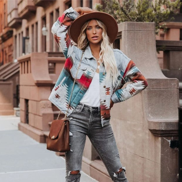 Retro Denim Jacke Classic Style - IdealeKleiden
