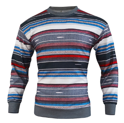 Men's Ribbed Crew Neck Sweater