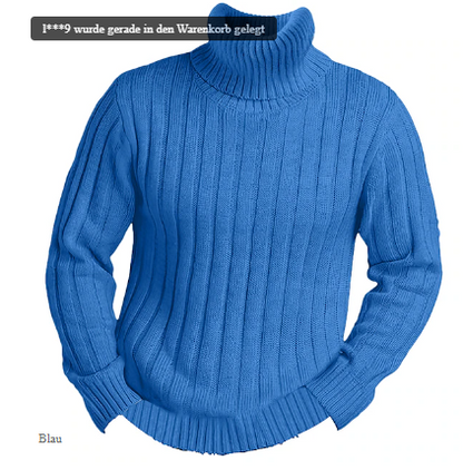 Men's Casual Roll Neck Jumper