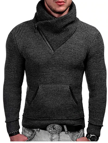Fashionable Men's Knitted Sweater Harajuku Style