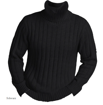 Men's Casual Roll Neck Jumper