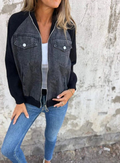 Modern Denim Blazer Women