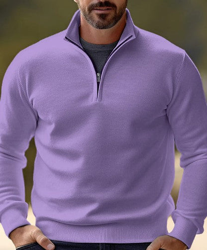 Comfortable Men's Quarter-Zip Pullover Casual