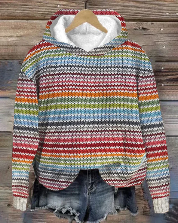 Multicolor Hoodie Long Sleeve