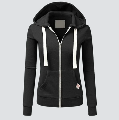 Wollkapuzenjacke Damen Warm mit Kordelzug