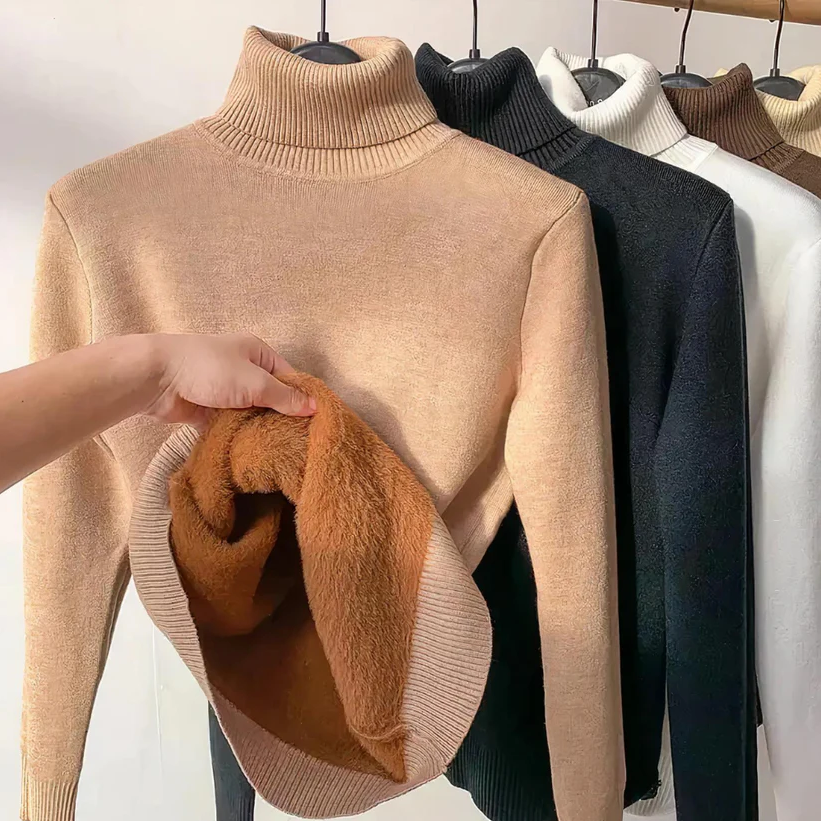 Elegant Women's Turtleneck Sweater Luxury Quality