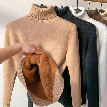 Elegant Women's Turtleneck Sweater Luxury Quality
