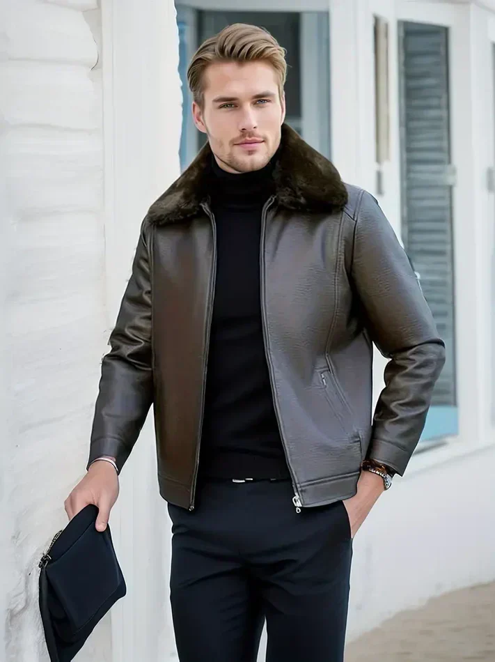 Men's Winter Coat Modern Elegant