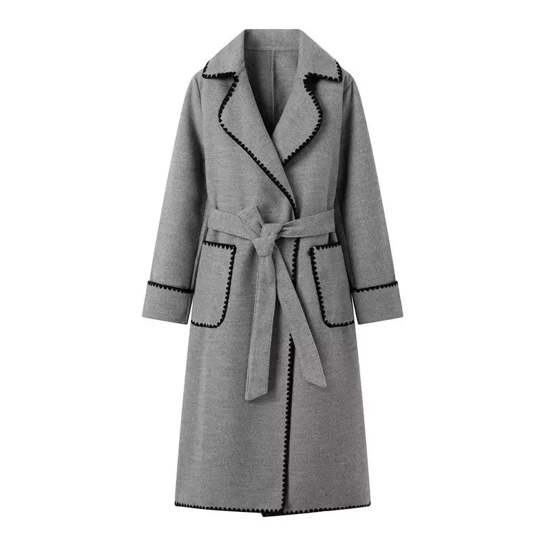 Mariana - Long Patchwork Coat Lightweight