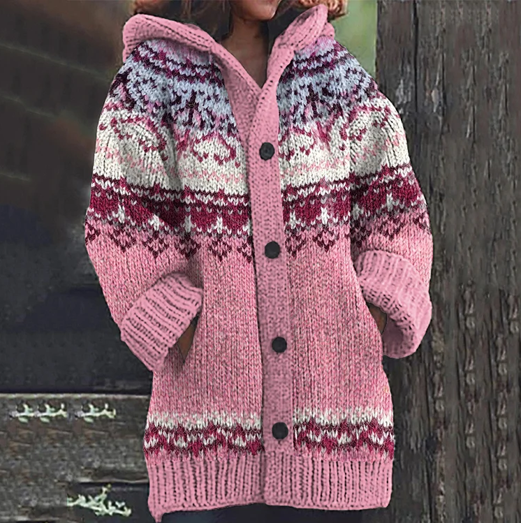 Elegante Damenjacke Komfort Strick Design