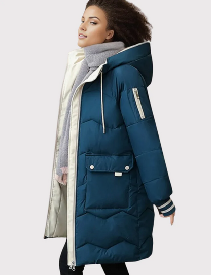 Warm-lined women's parka winter jacket