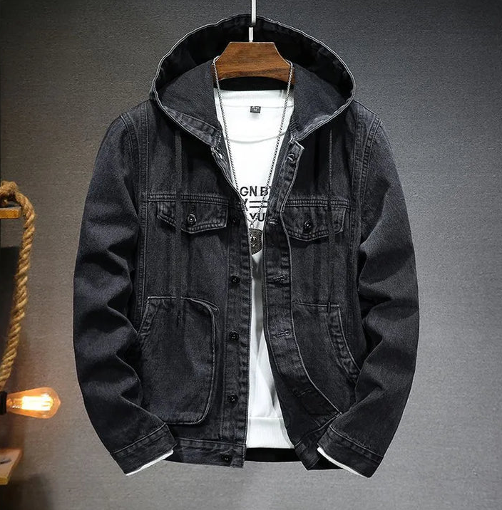 Herren Parka Vintage Stil mit Kapuze