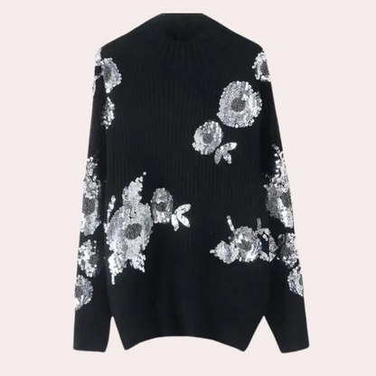 Glamour Women's Sequin Sweater