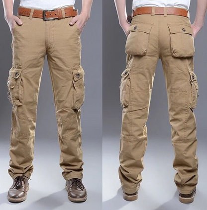 Men's Rugged Military-Style Work Trousers