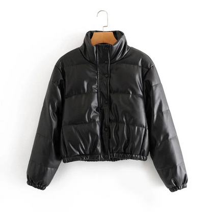 Short Bomber Jacket Zipper Sporty