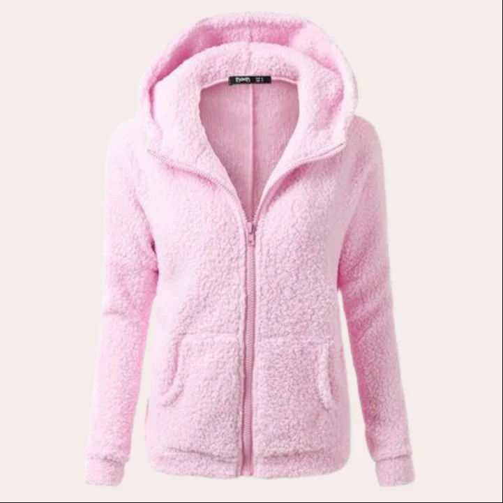 Women's Winter Coat Long Hood Buttons
