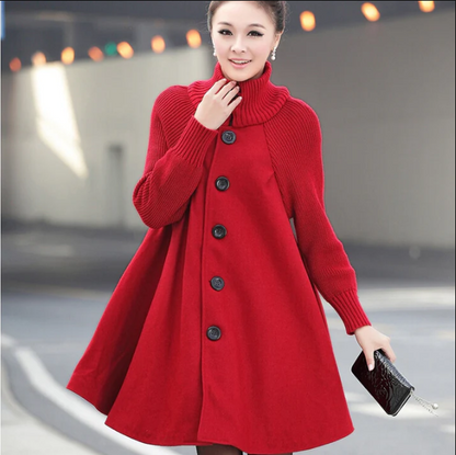 Women's Winter Coat Turtle Neck Jumper Style