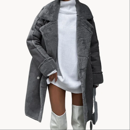 Stylish Women's Long Thick Coat