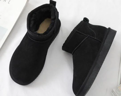 Mickey Mouse Ankle Boots Soft Fur