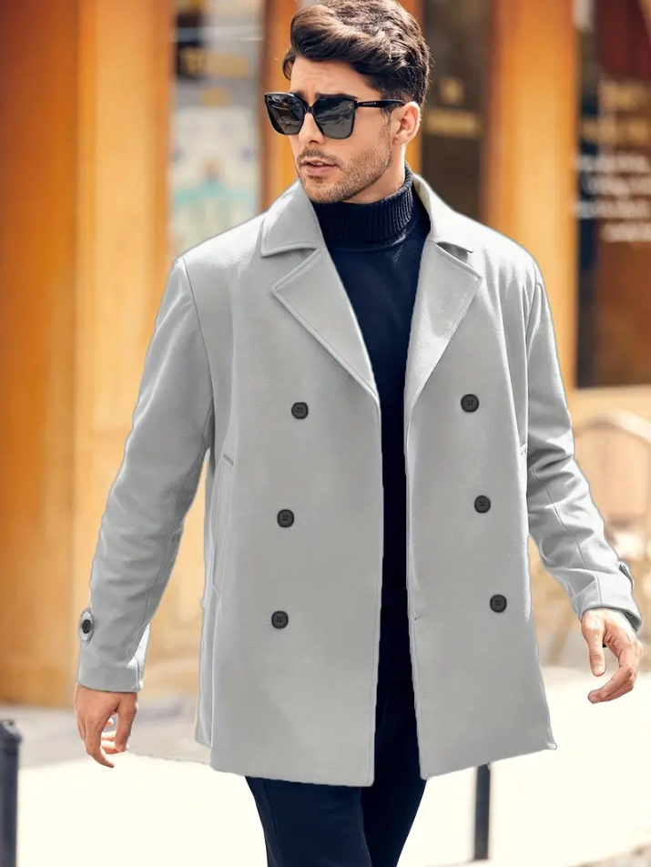 Men's Trench Coat Elegant Classic Design