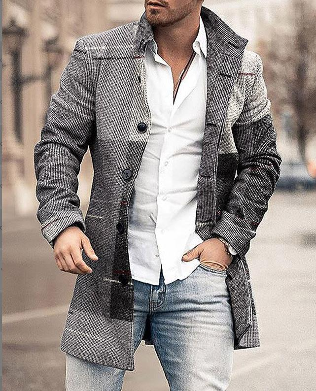 Men's Insulated Winter Jacket with Hood
