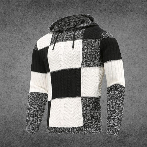 Stylish Men's Wool Hoodie Modern Design