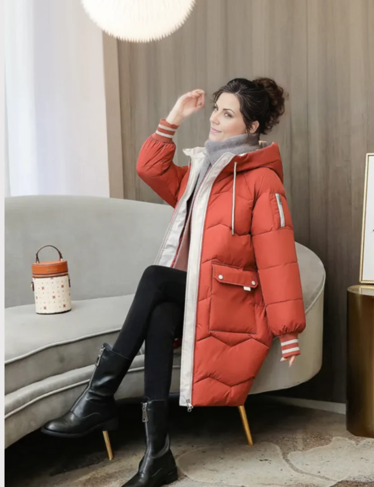 Women's Warm Lined Winter Parka Jacket