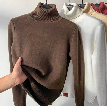 Elegant Women's Turtleneck Sweater Luxury Quality