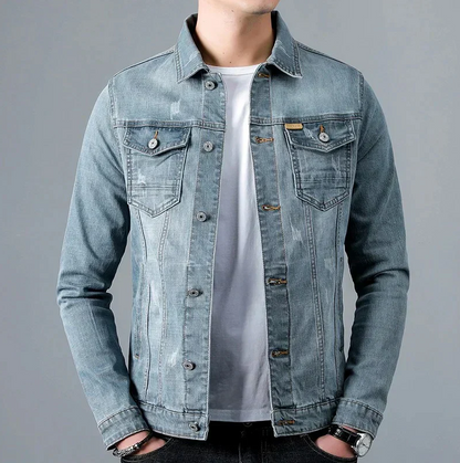 Herren Lederjacke Retro Style Used Look