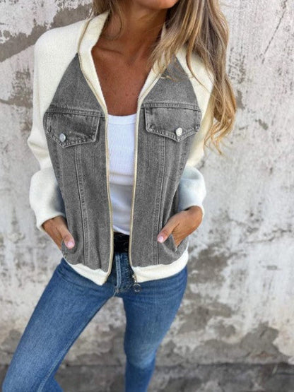 Autumn Denim Jacket Modern Elegant
