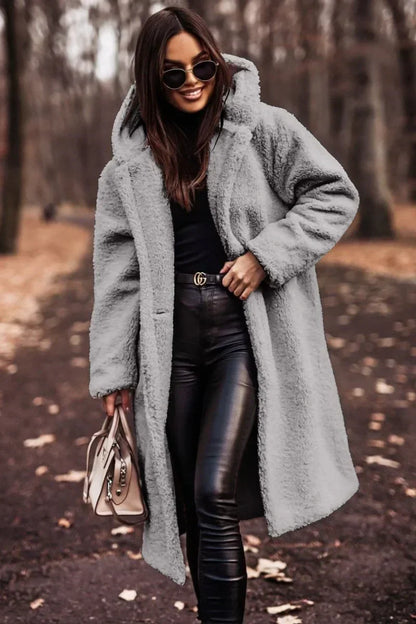 Women's Winter Coat Hooded Long Soft