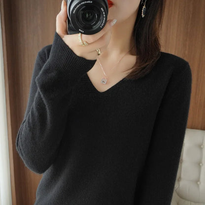 Comfortable V-Neck Sweater for Women