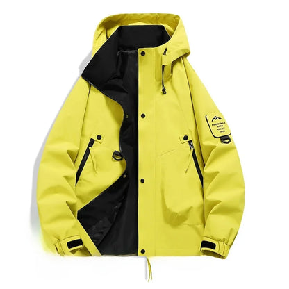 Men's Outdoor Jacket Hood Zipper