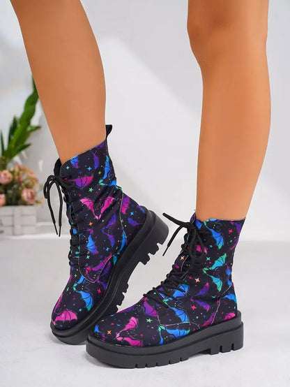 Women's Comfortable Lace-Up Boots