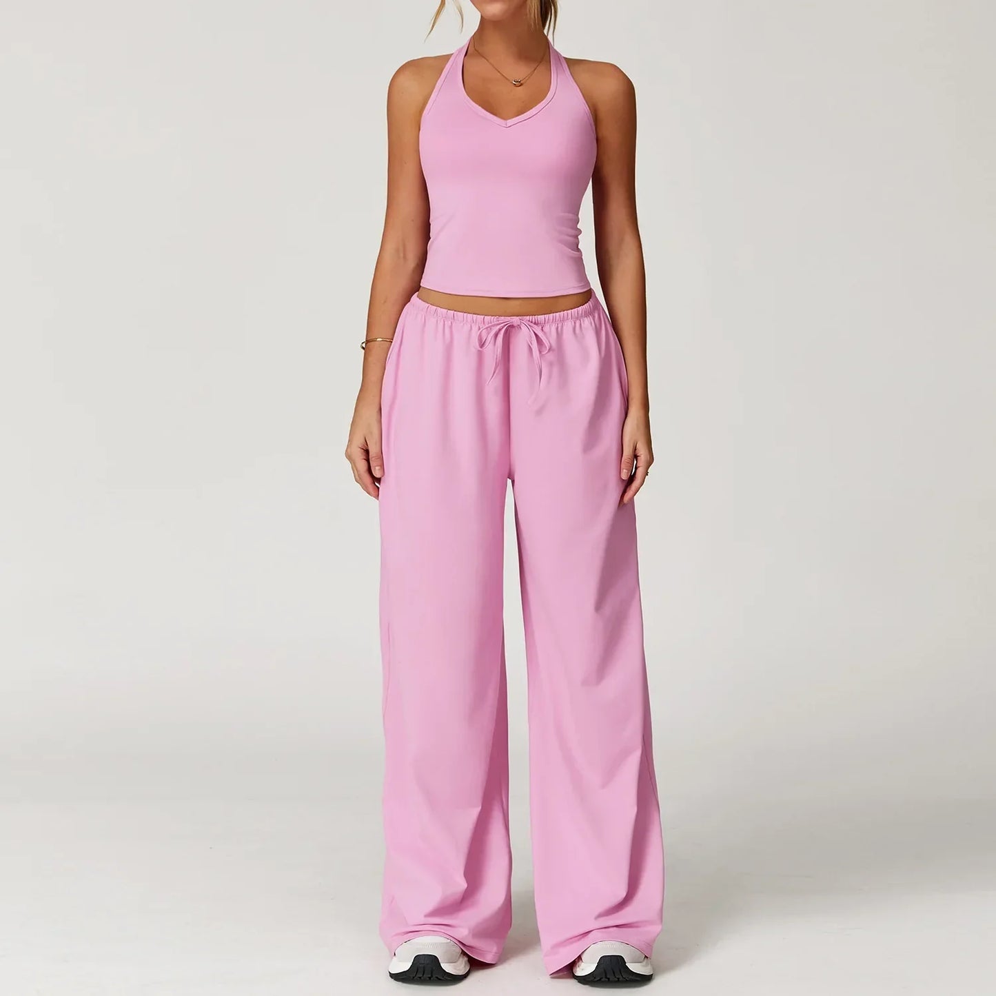 Women's Lounge Set Crop Top Comfort