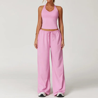 Women's Lounge Set Crop Top Comfort