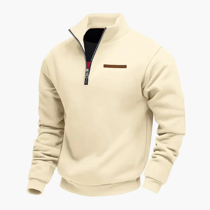 Practical Travel Pullover Stand-Up Collar Sweatshirt