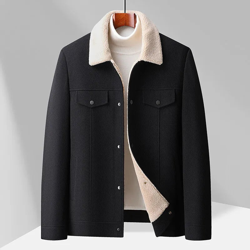 Men's Warm Fleece Vest with Collar