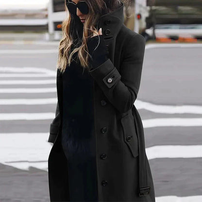 Elegant Women's Trench Coat Autumn Model
