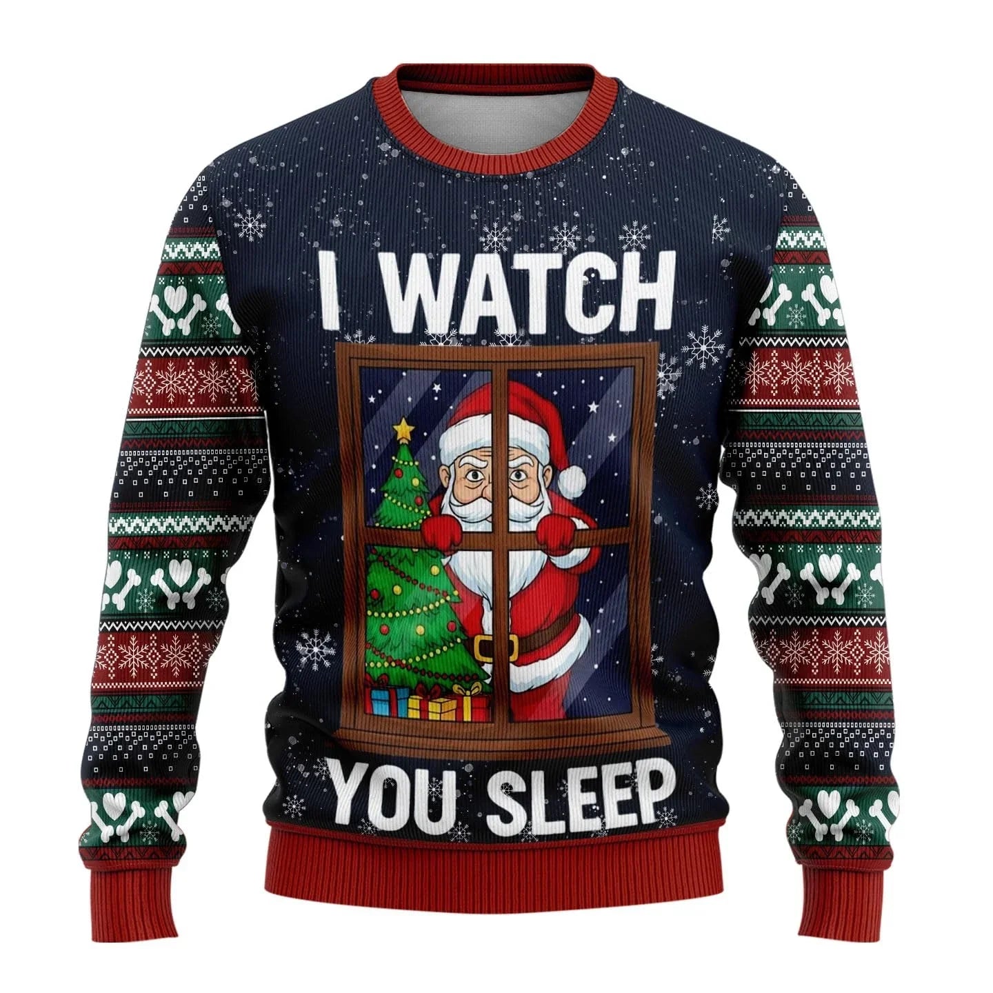 Weihnachtspullover Herren Schneemann Motiv