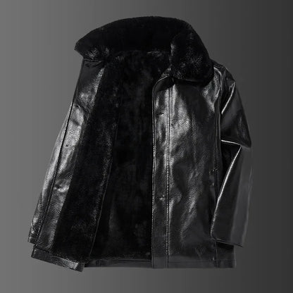 Men's Leather Jacket Collar Style Liam